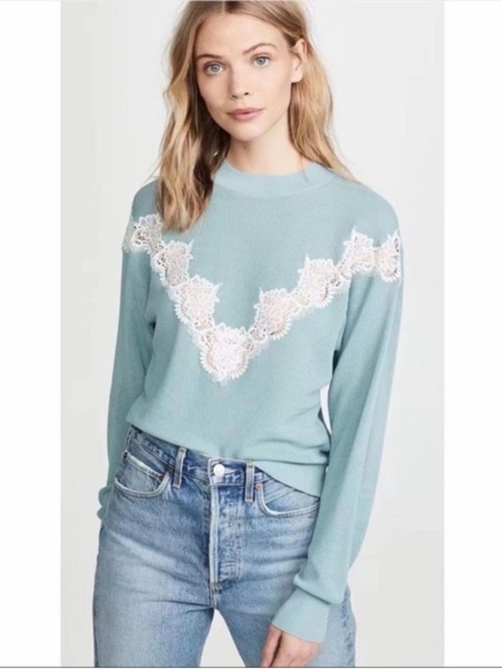 NWT See By Chloe lace embroidered sweater
